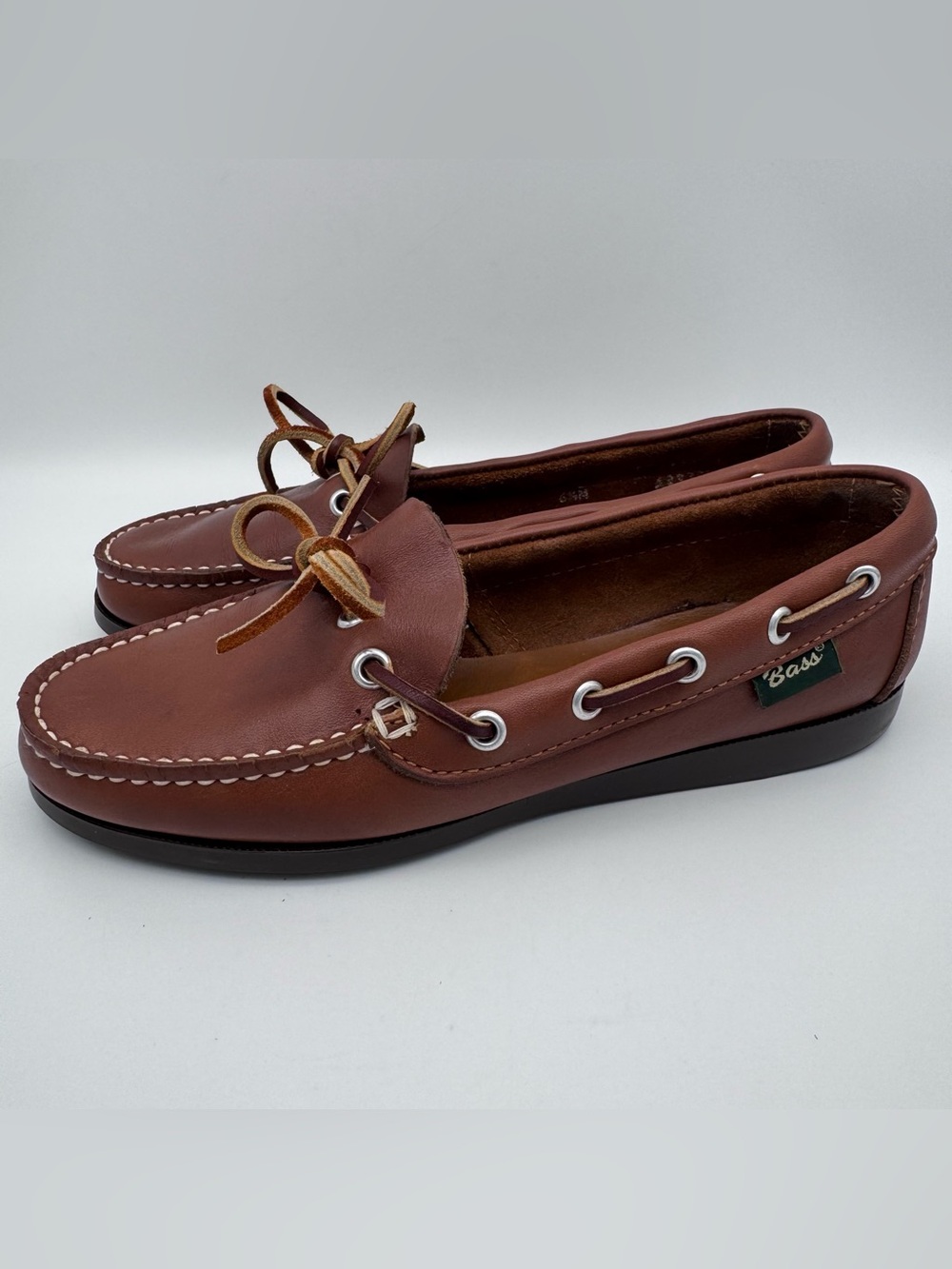 G.H. Bass Brown Leather Comfort Loafers Women 6.5 M Slip On Shoes - Picture 4 of 11